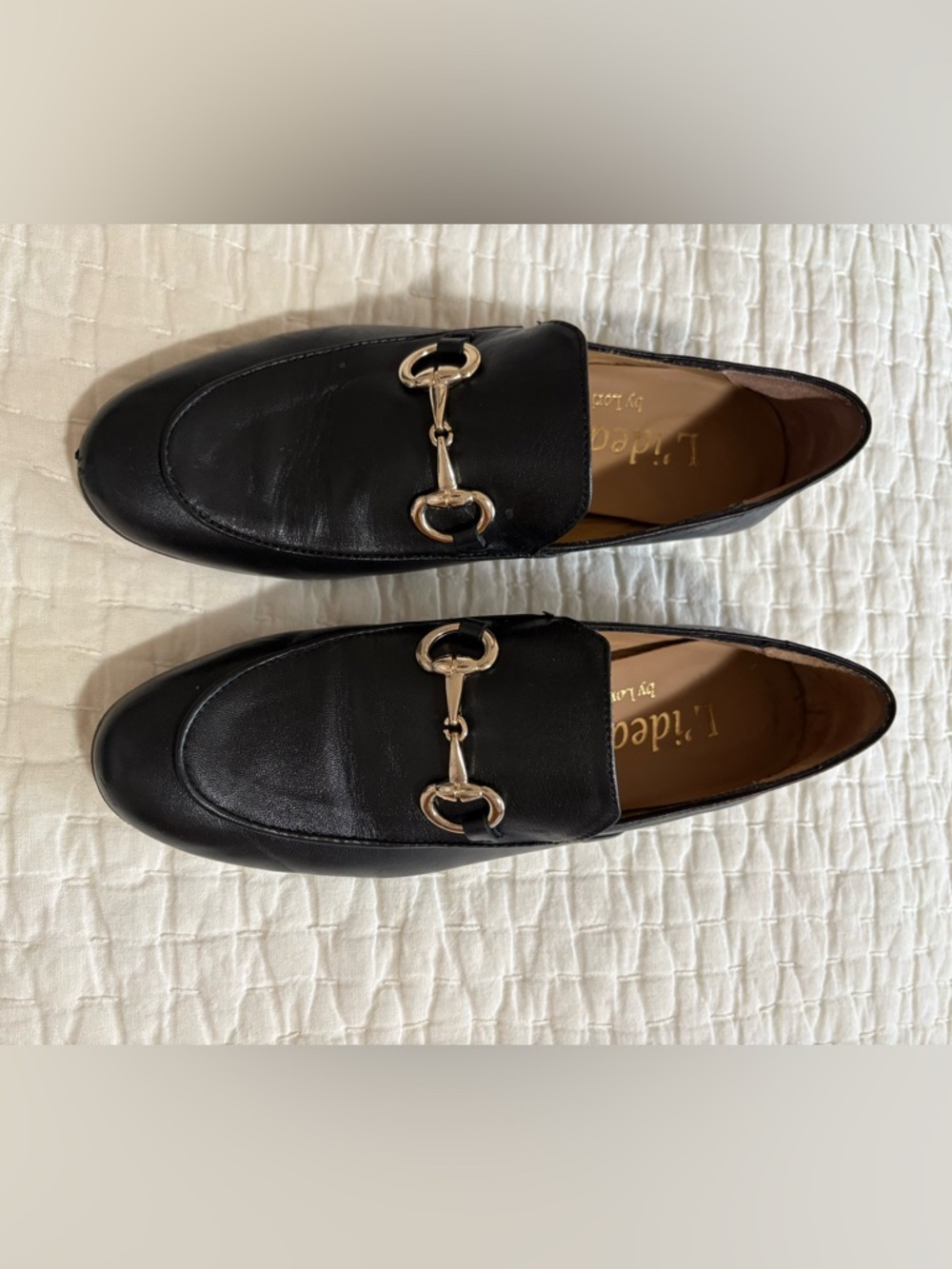 Classic Black Italian Leather Horsebit Loafers for women